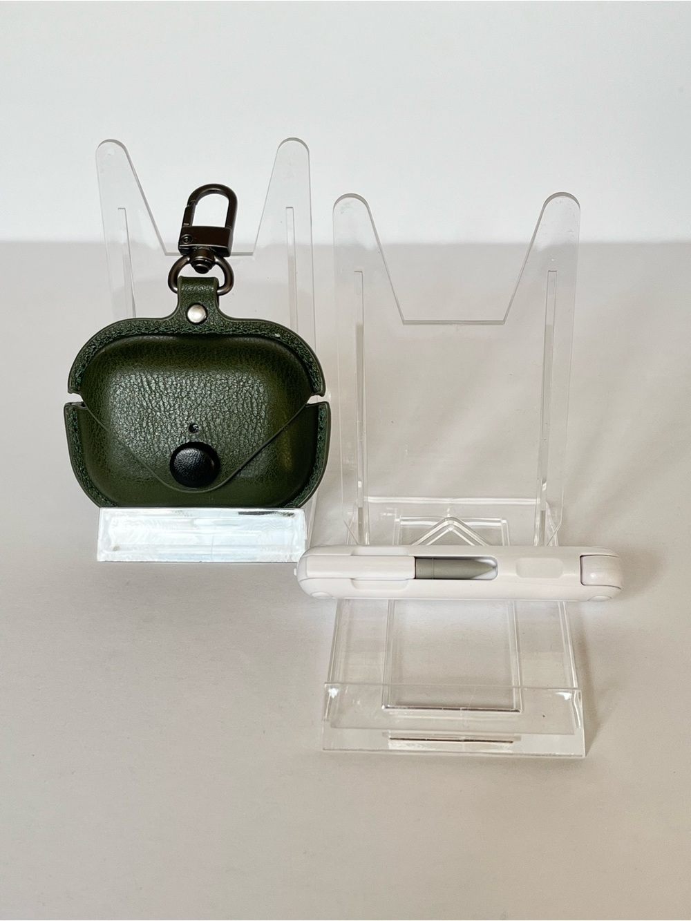 Olive Green Premium Leather Apple AirPods Pro Case & Cleaner Kit 2nd/1st Gen